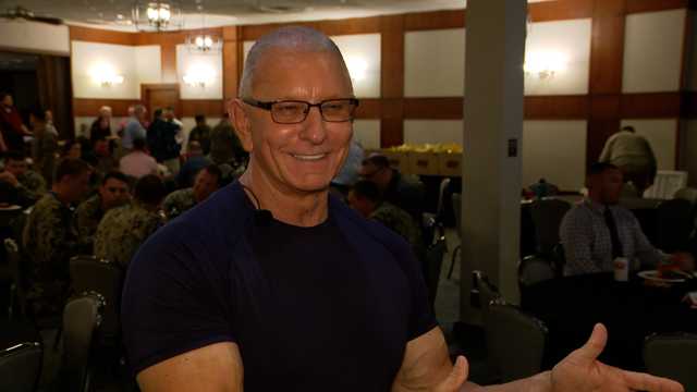 'Reward is lasting': Chef Robert Irvine serves our nation's heroes at Offutt Air Force Base