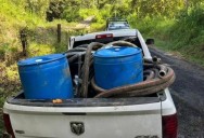 Aseguran camioneta con hidrocarburo robado en Xicotepec durante operativo