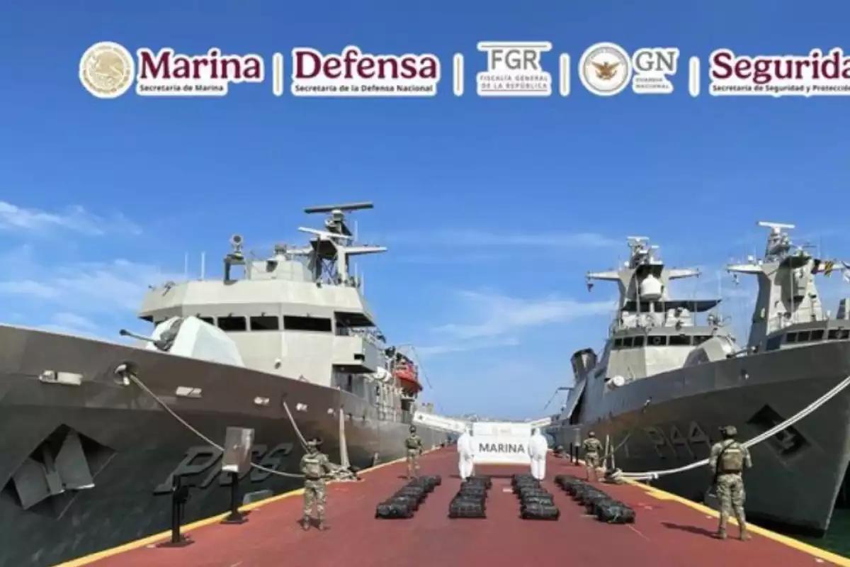 Aseguran más de 1.5 toneladas de cocaína en costas de Guerrero: cuatro detenidos en operativos de Marina y fuerzas federales