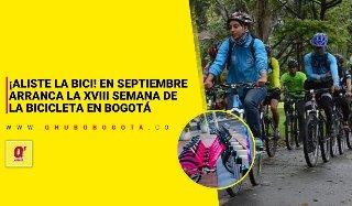 ¡Aliste la bici! En septiembre arranca la XVIII Semana de la Bicicleta en Bogotá