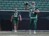 Roughriders' kicker Brett Lauther not fazed by extra competition