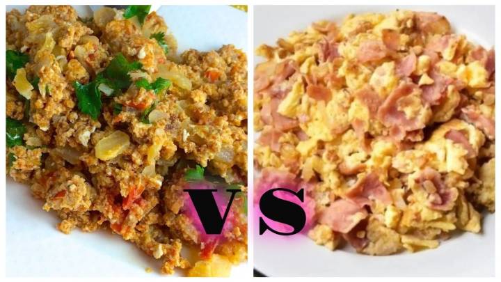 Descubre qué desayuno cuida mejor tu salud: ¿huevos con jamón o machacado con huevo?