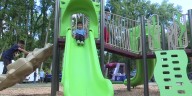 Elkhart celebrates the completed playground at Gans Park