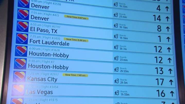 DFW, Love Field issued ground stop due to thunderstorms