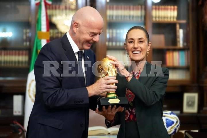 Vista Infantino  a Sheinbaum