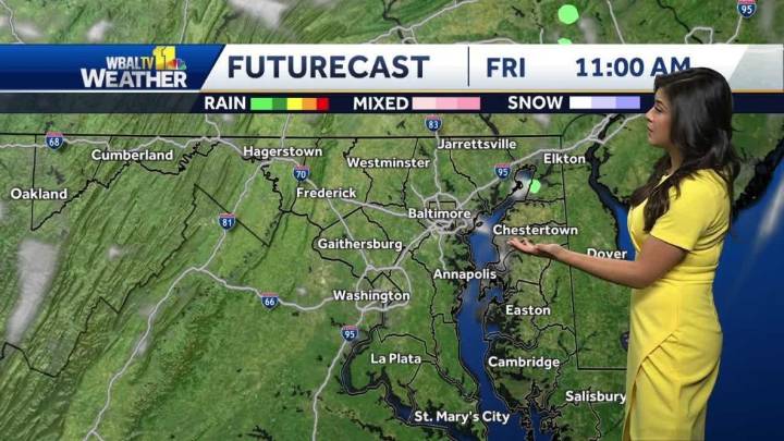 Weather: Breezy Friday with a pleasant and dry Labor Day weekend in Maryland
