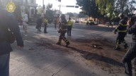 Mujer ebria provoca choque masivo de 4 vehículos y atropella a peatón en Reforma
