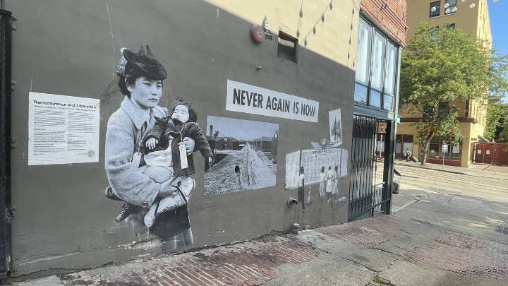 Seattle art mural defaced again in International District