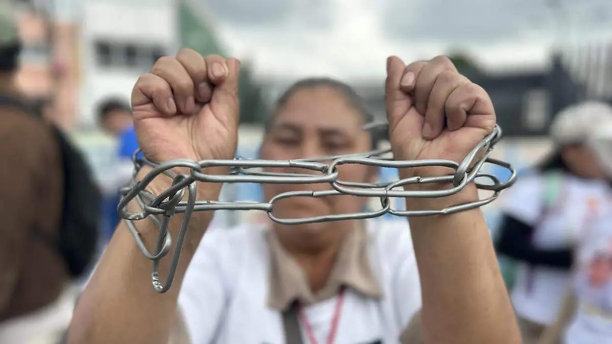Colectivo Haz Valer Mi Libertad bloquea calles de toluca para pedir justicia