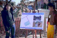 Mayra y Ceci Soler supervisaron el avance de una obra hidráulica en Ezpeleta Oeste