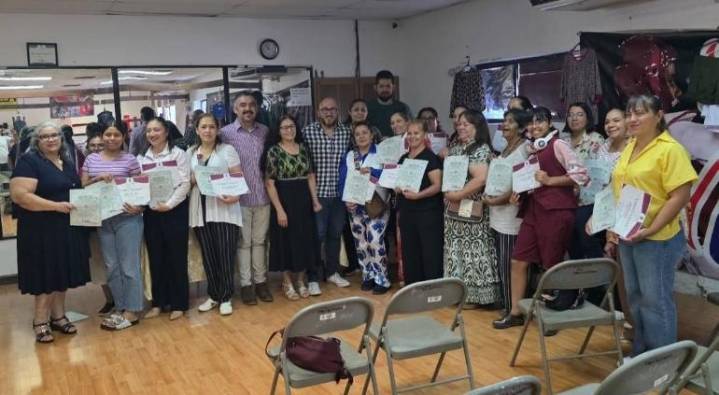 Terminaron curso de corte y confección en el comunitario San Antonio