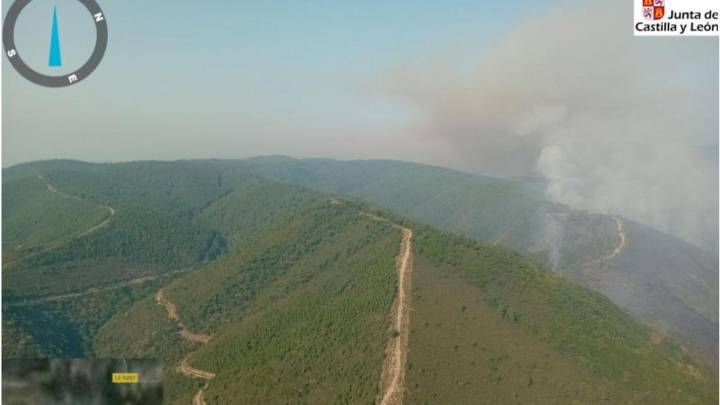 Las llamas siguen castigando a la provincia de León: sube a nivel 1 el incendio de Paradiña