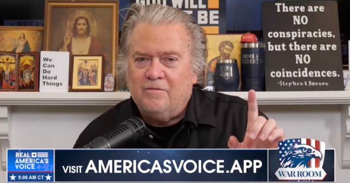Steve Bannon Celebrates Poll Showing Majority of GOP Wants Trump Third Term