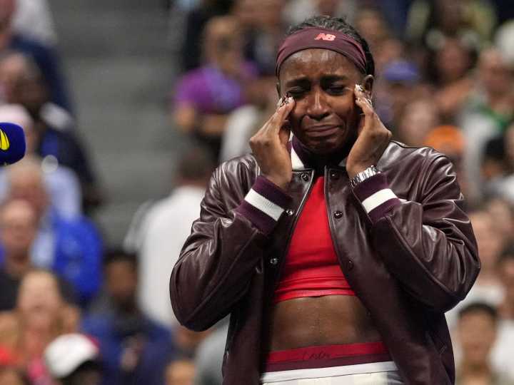 Tearful Gauff thanks gymnast Biles for support in US Open tennis challenge
