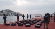 Aseguran más de media tonelada de cocaína en las costas de Guerrero