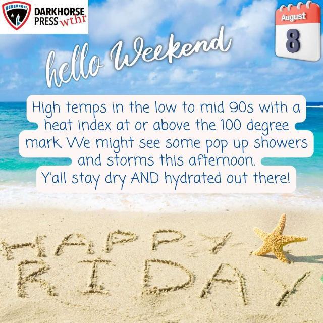 Friday Weather: Typical Summer Heat and Humidity
