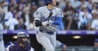 Ohtani hits 44th homer and Call has big night as Dodgers pound Rockies 11