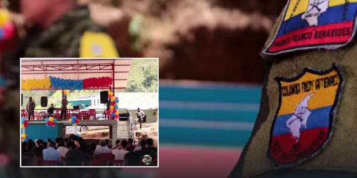 Indignación por niños que habrían cantado el himno de las disidencias de las Farc tras entrega de polideportivo en Nariño