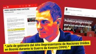 Sánchez se presenta con el cargo 'fake' de "jefe en la ONU" en la Internacional Socialista que preside
