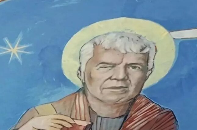 Fallece Eduardo Lacasta, el empresario que se representó como San Matías en una iglesia de Huesca