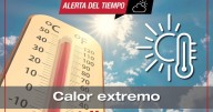 Advertencia de calor y presencia de polvo del Sahara
