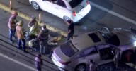 Man steals car with three children inside, crashes in Malibu after pursuit, authorities say