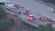 Crash shuts down westbound lanes of 210 Freeway in Lake View Terrace