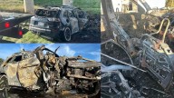 Lane of M-6 closed for brief time after fiery crash under 60th Street overpass