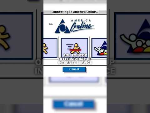 A relic of the 90s and early 2000s, AOL ending its dial