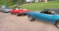 Classic car show held at Dove Healthcare in Lodi