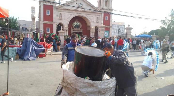 Retiraron basura frente a San Lorenzo tras festejos