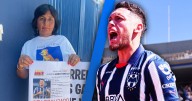 Aficionada del Monterrey pega carteles de búsqueda en burla a Lucas Ocampos