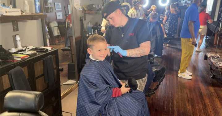 Local barbershop sends students off with fresh cut for new school year