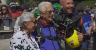 California WWII veteran skydives for his 100th birthday