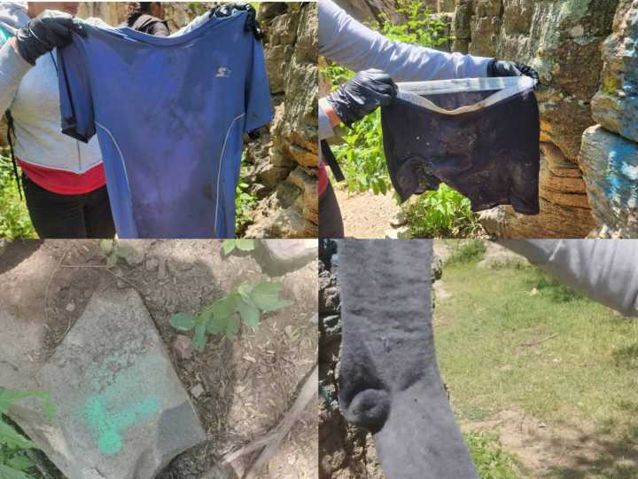 Colectivos de búsqueda de personas localizan prendas en marcas en campamento del CO en Pabellón de Hidalgo