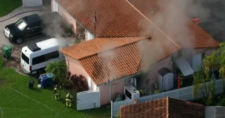 Two people found dead inside burning Miami-Dade home near Kendall, authorities say