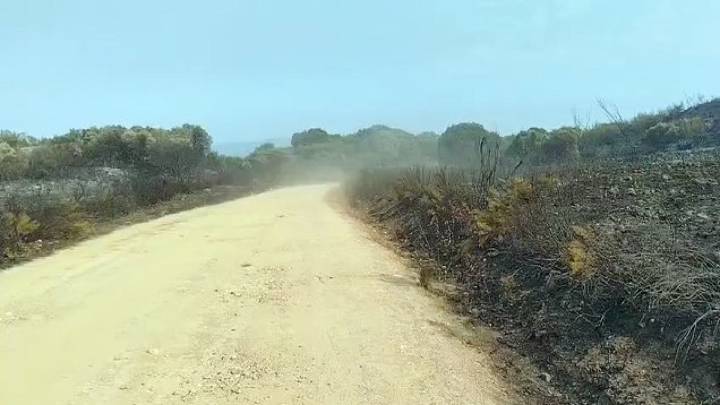 Las llamas se acercan a Las Médulas