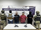 Detienen a padre e hijo por posesión de armas de fuego en Juárez