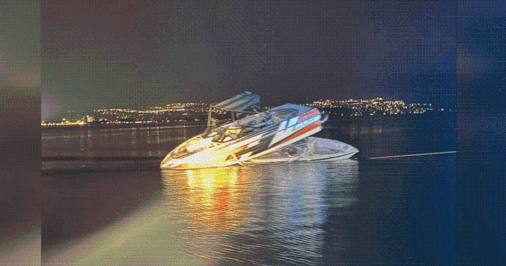 Boat collision on Okanagan Lake sends 12 people to hospital