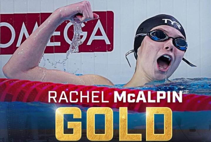 Brandon’s Rachel McAlpin swims to world championship in Romania