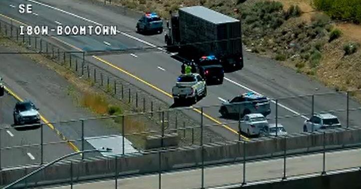 Crash closes portion of I-80 east near Boomtown Garson Road