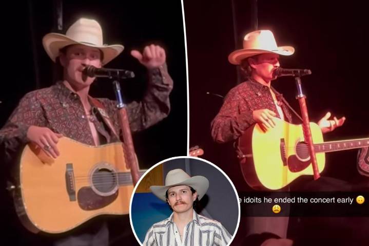 Country singer Braxton Keith ends concert early after fans throw beer at stage during Oklahoma performance