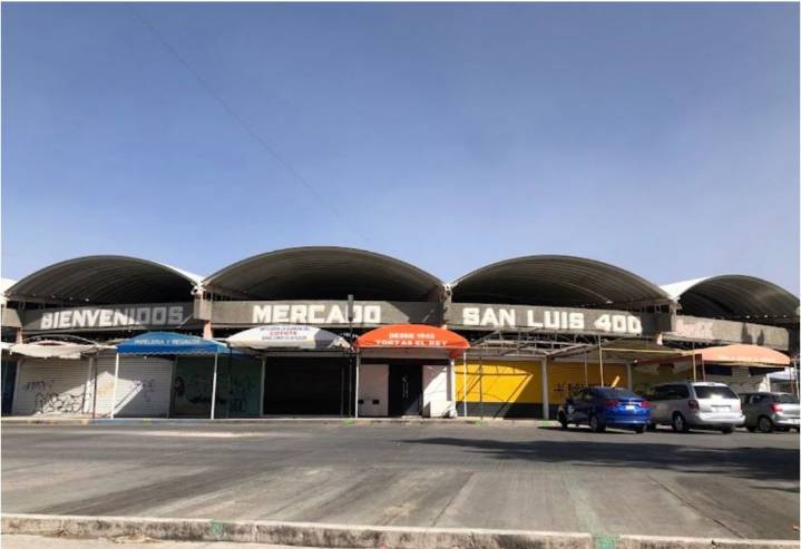 Protestan por instalación de un gimnasio en el Mercado San Luis 400