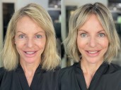 Makeover: Highlights and simple makeup give a lighter, brighter look