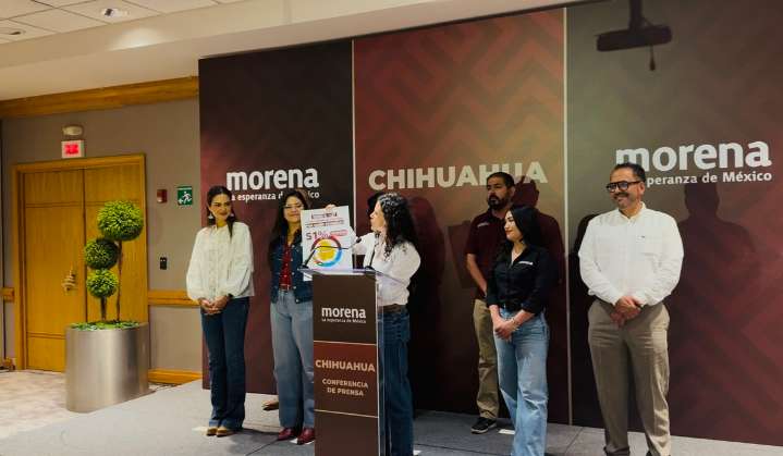 Dirigente nacional de Morena presume encuesta; dice que gobernarán Chihuahua en 2027