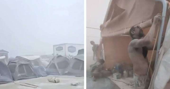 Dust storms, heat, thunder: Burning Man attendees face wild weather