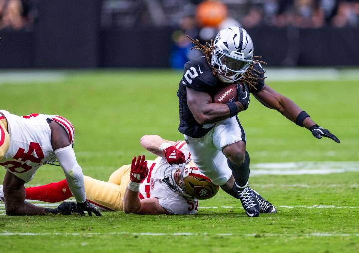 Ashton Jeanty hit vs. 49ers, Madden rating doesn’t impress Raiders rookie