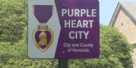 Special signs honor Purple Heart medal recipients in Honolulu