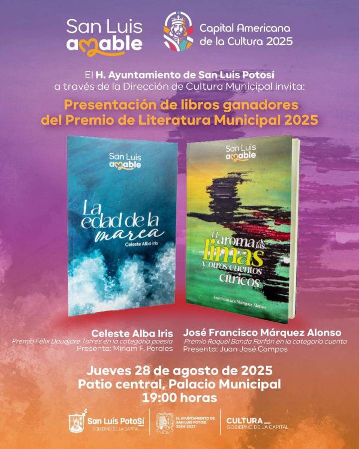 *Ganadores del Premio Municipal de Literatura 2025 presentan libros ganadores en Palacio Municipal*