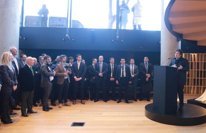 Corporación América inauguró su nuevo edificio corporativo en Vicente López con la presencia del presidente de Argentina Javier Milei